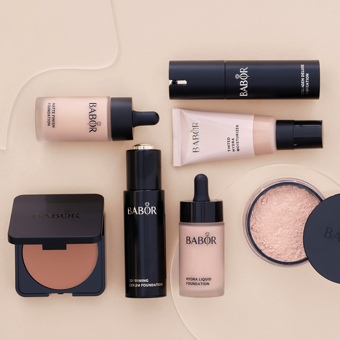 Verschiedene Foundation Texturen: Flüssig Foundation, Creme- & Puder Foundation