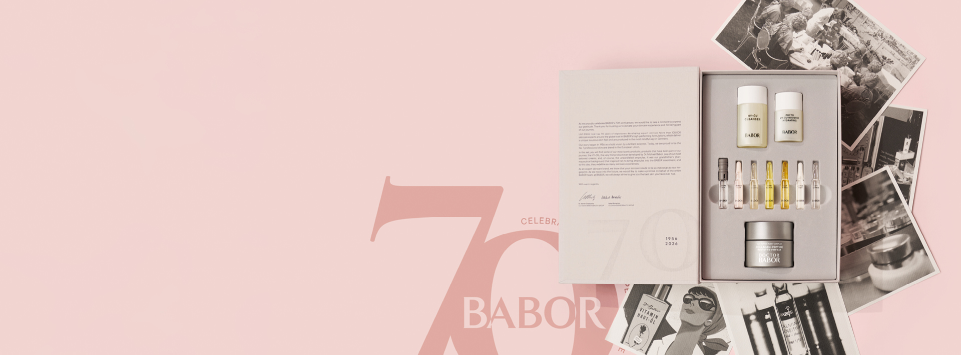 <span style="display:inline-block;">70 años </span><span style="display:inline-block;">de cuidado de la piel</span>