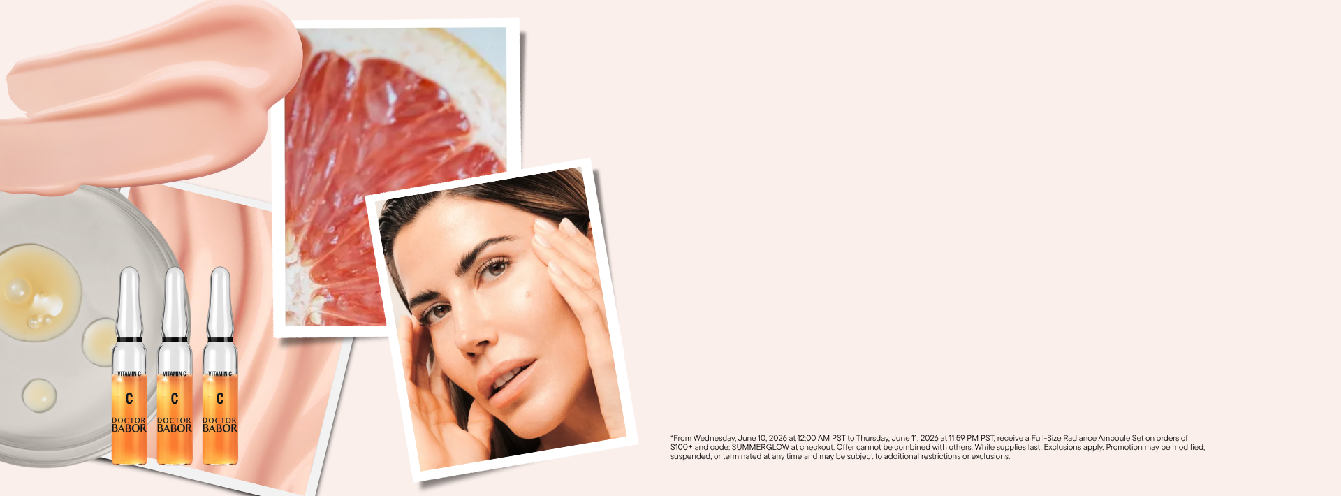 <span style="display:inline-block;">YOUR SUMMER GLOW - ON US</span>