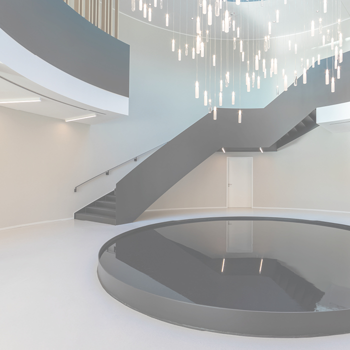 Eingangsbereioch des BABOR BEAUTY CLUSTERS - dem hochmodernen und nachhaltigen Produktions- und Logistikstandort der BABOR BEAUTY GROUP